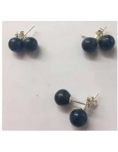 Boucles apatite bleue 8mm 2
