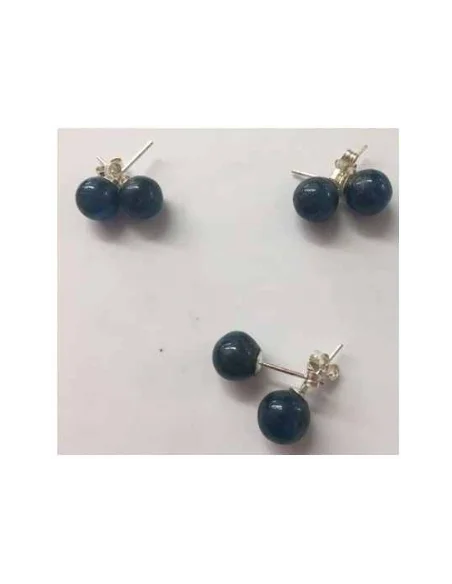 Boucles apatite bleue 8mm