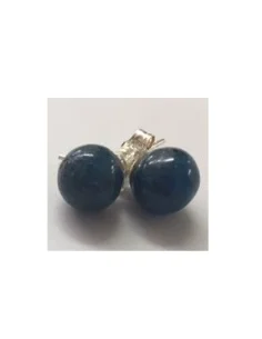 Boucles apatite bleue 8mm