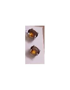 Boucles doreilles en tourmaline jaune 2