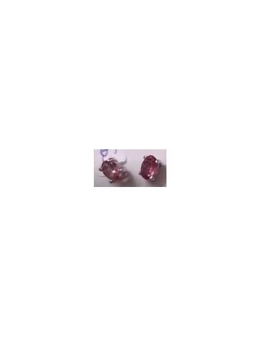 Boucles d'oreilles en tourmalines couleurs