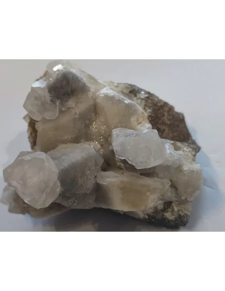 Agate avec cristallisations de calcite et cristal de roche