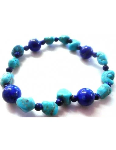 Turquoise lapis bracelet