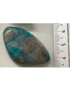 Shattuckite avec ajoite galet 35 a 55mm