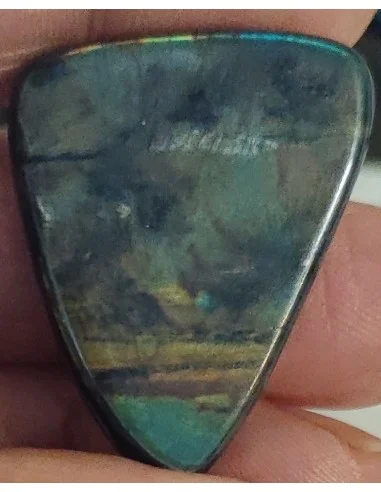 Spectrolite percée, spectrolite pendentif