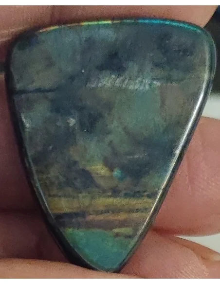 Spectrolite percée, spectrolite pendentif