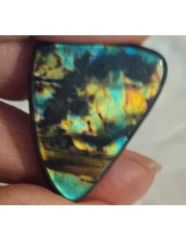 Spectrolite percée, spectrolite pendentif