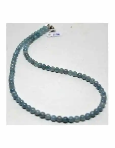 Colier Aigue marine 5mm Colier Aigue marine 5mm