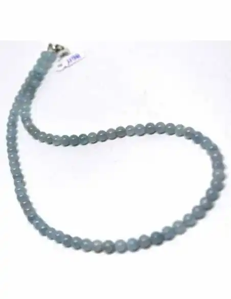 Colier Aigue marine 5mm Colier Aigue marine 5mm