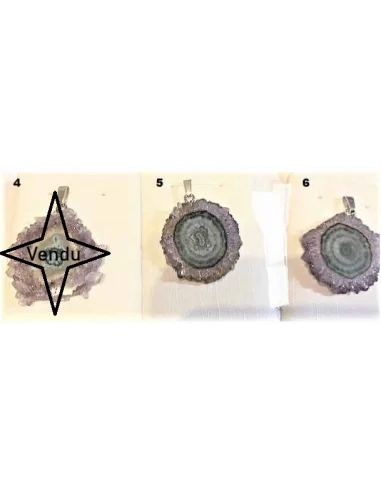 Amethyste cactus en pendentif