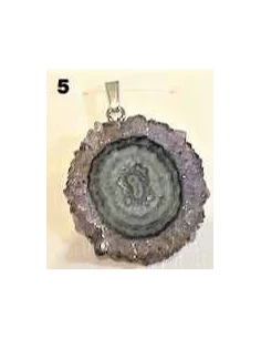 Amethyste cactus en pendentif