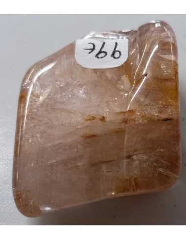 Tourmaline rose et jaune percée