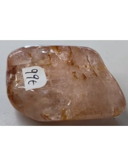 Tourmaline rose et jaune percée