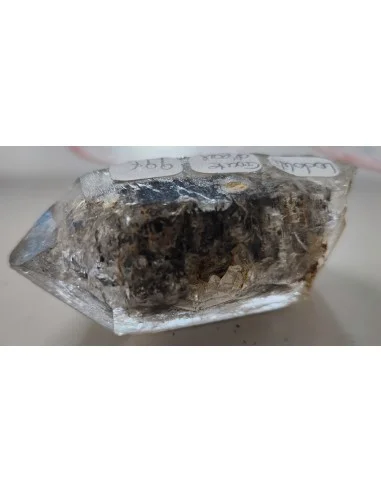 Pointe naturelle quartz lodolite 6,9cm.