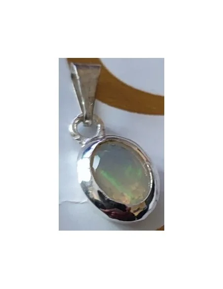 Opale noble ovale gemme monté en argent