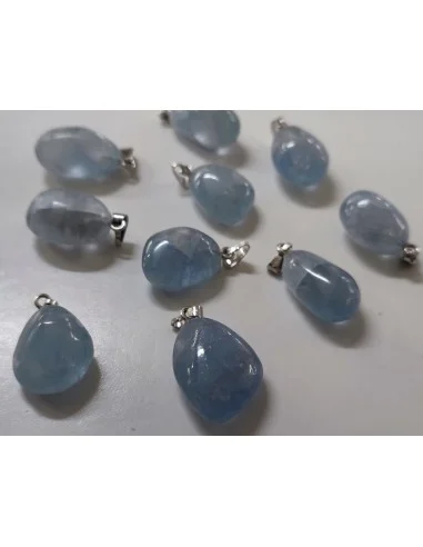 Celestite , pierre des anges en pendentif