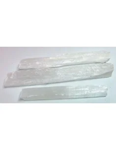 Bâton selenite blance brute 2