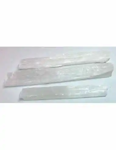 Bâton selenite blance brute