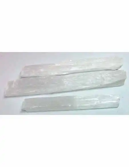 Bâton selenite blance brute