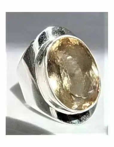 Bague Citrine gemme argent
