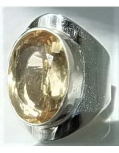 Bague Citrine gemme argent 2