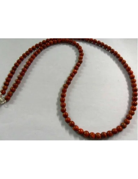 Corail rouge 8mm. Collier
