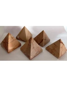 Pyramide en jaspe gravure