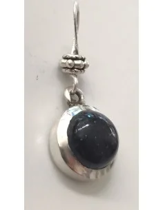 Pendentif en tourmaline noire montées en argent 2