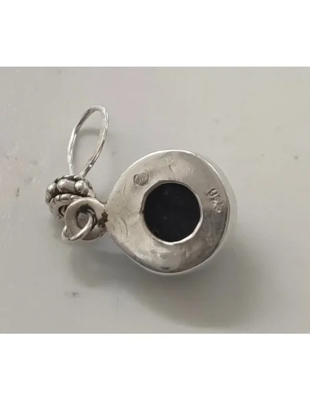 Pendentif en tourmaline noire montées en argent