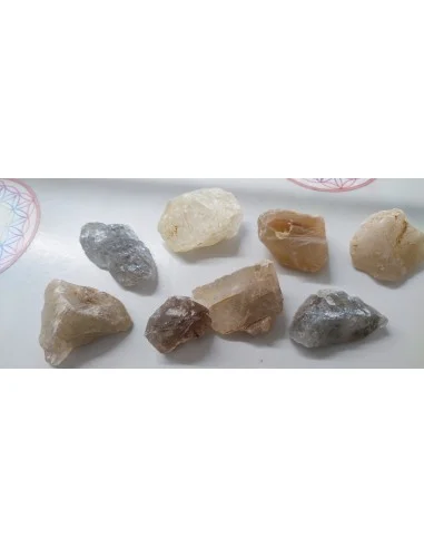 Quartz aux rutiles brut