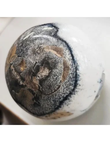 Sphere en agate dendritique 73mm