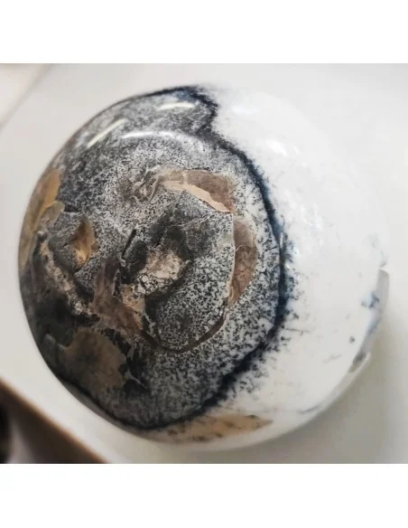 Sphere en agate dendritique 73mm