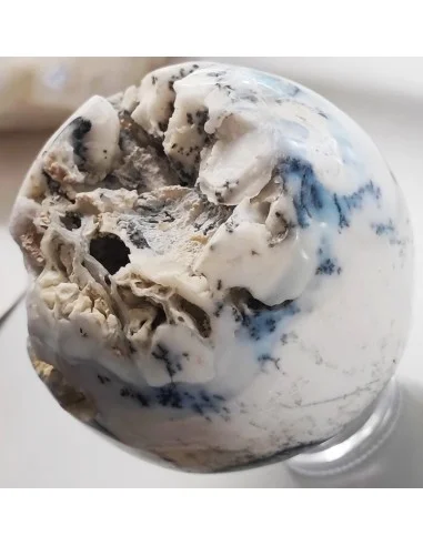 Sphere en agate dendritique 73mm