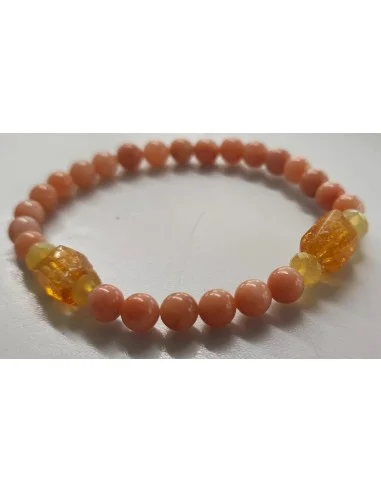 Opale jaune, pierre du soleil, citrine bracelet...