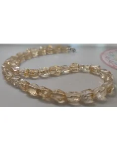 Collier citrine rectangulaire facettées