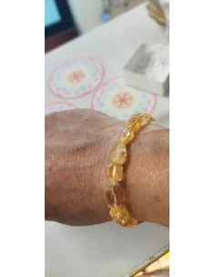 Bracelet citrine rectangulaire facettées 2