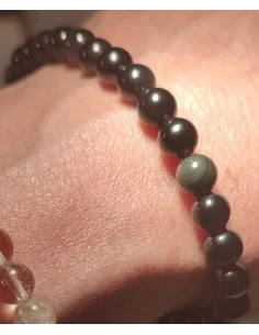 Obsidienne Oeil Celeste 8mm bracelet