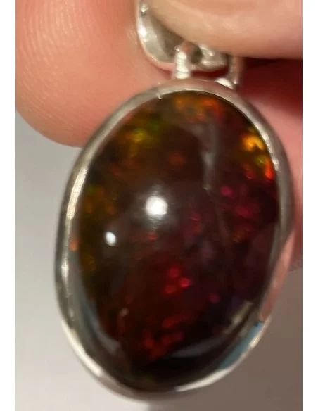 Opale noire Australie pendentif