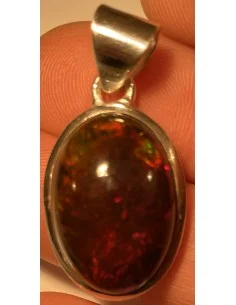 Opale noire Australie pendentif 2
