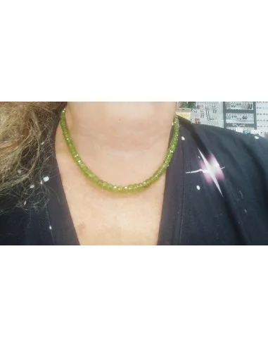 Péridot collier pierres semi-precieuses