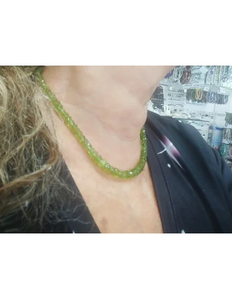 Péridot collier pierres semi-precieuses