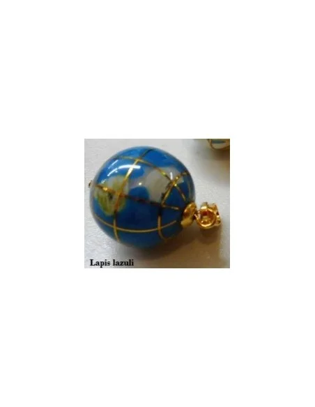 Globe pendentif pierre