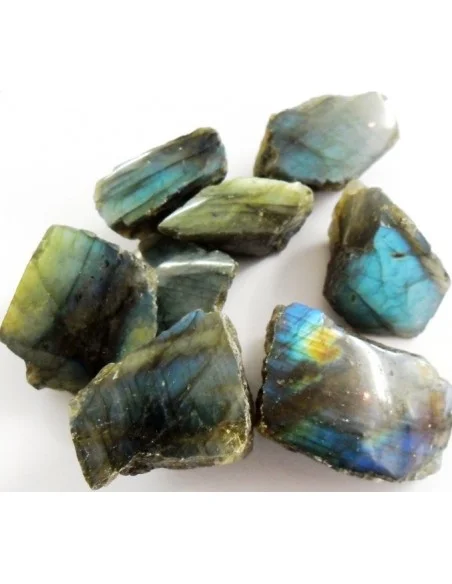 Labradorite brute, moité polis Labradorite brute, moité polis