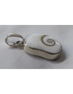 Oeil Sainte Lucie pendentif monté en argent, 2