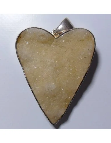 Calcedoine blanche pendentif