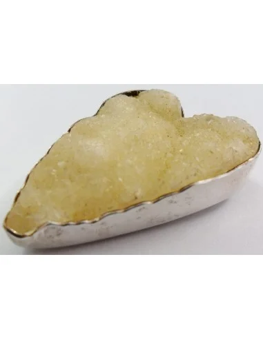 Calcedoine blanche pendentif