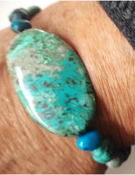 Bracelet en Quattro Quantum - Le Cristal de Transformation et de Protection