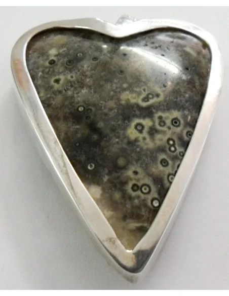 Calcedoine blanche pendentif