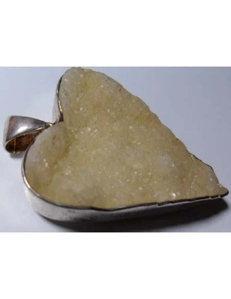 Calcedoine blanche pendentif