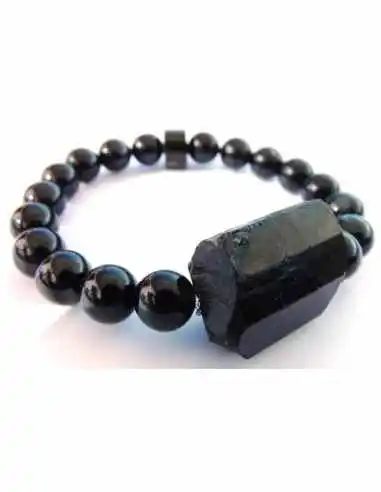 Bracelet original tourmaline noire 8mm